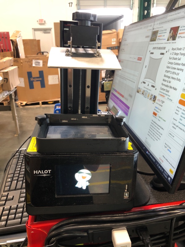 Photo 5 of Creality Resin 3D Printer HALOT-ONE PRO, 7.04-inch LCD, APP Remote Cloud Control, Movement Assured by Z-axis with Dual Linear Rails, 5-inch Touch Screen, 3D Printers, Build 130 * 122 * 160mm