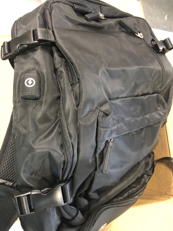 Photo 1 of 
Black Backpack With Charging Port 18inch 