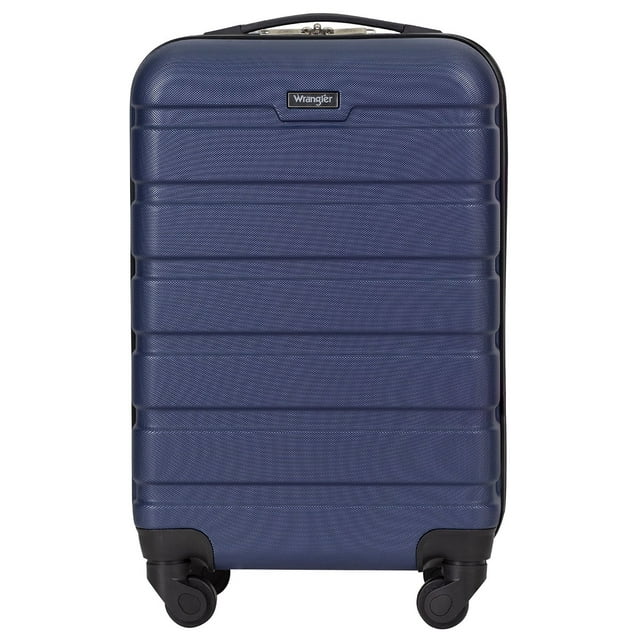 Photo 1 of Wrangler 20" Spinner Carry-On Luggage, Carry-On 20-Inch BlackWrangler 20" Spinner Carry-On Luggage, Navy Blue
