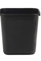 Photo 1 of AmazonCommercial 3 Gallon Commercial Office Wastebasket, Black, 1-Pack BLACK 3 GALLON 1  pack