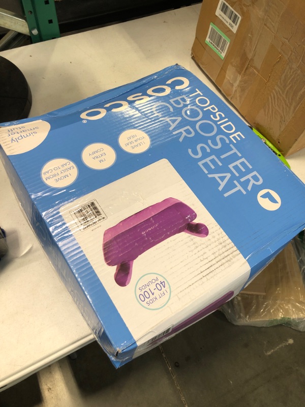 Photo 2 of Cosco Topside Booster Car Seat - Easy to Move, Lightweight Design (Grape), 1 Count (Pack of 1)