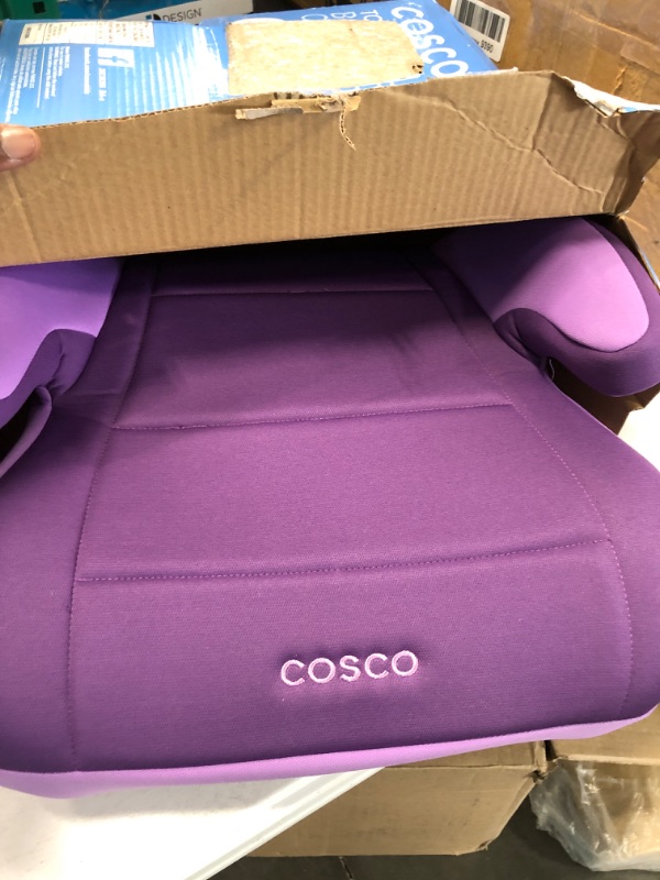 Photo 3 of Cosco Topside Booster Car Seat - Easy to Move, Lightweight Design (Grape), 1 Count (Pack of 1)