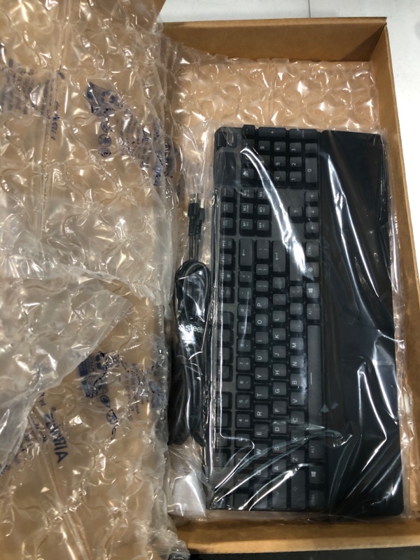 Photo 1 of SteelSeries Apex Pro RGB Backlit Gaming Keyboard with Mechanical Switches and OLED Smart Display (Renewed)