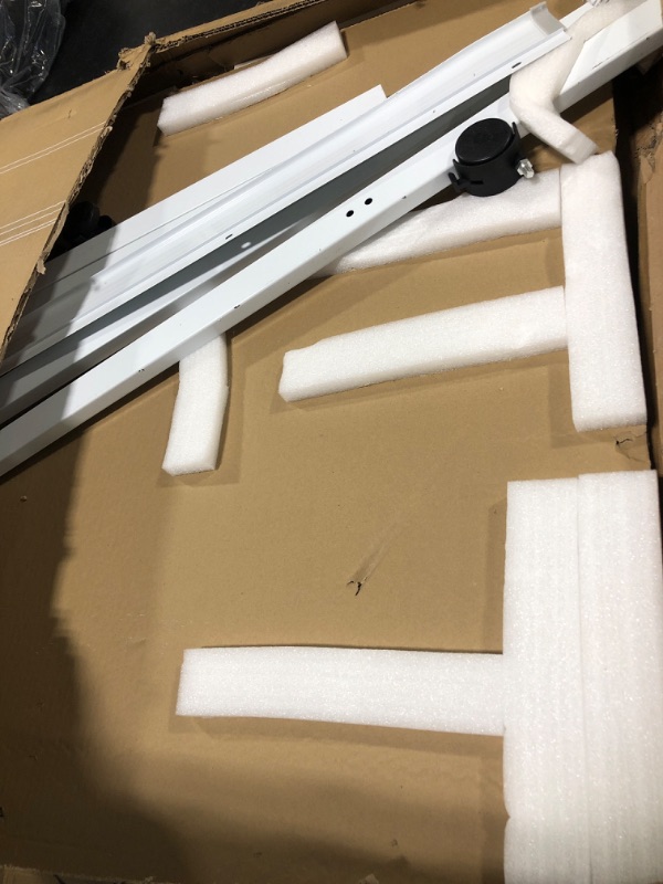 Photo 1 of 72 x 40 Double Sided Rolling Whiteboard, Mobile Whiteboard Magnetic White Board - Large Reversible Dry Erase Board Easel Standing Board on Wheels with Silver Aluminum Frame and Stand 72 x 40 Style A