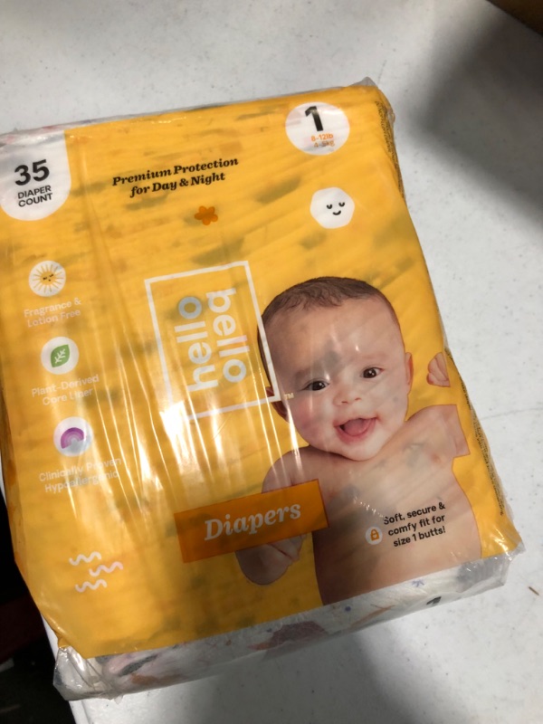 Photo 1 of Hello Bello Premium Baby Diapers Size 1 I 35 Count of Disposeable, Extra-Absorbent, Hypoallergenic, and Eco-Friendly Baby Diapers with Snug and Comfort Fit I Teachers Pet
