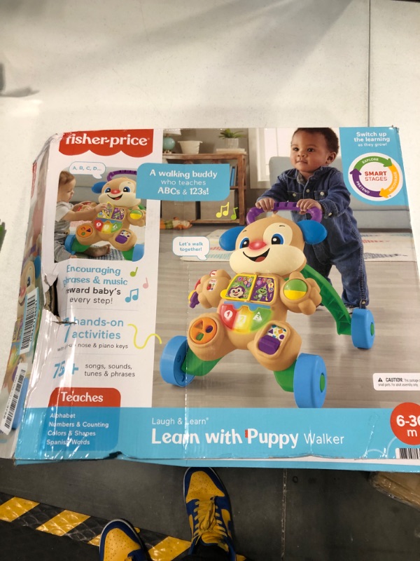 Photo 3 of Fisher-Price Laugh & Learn Baby & Toddler Toy Smart Stages Learn With Puppy Walker, Educational Music Lights And Activities