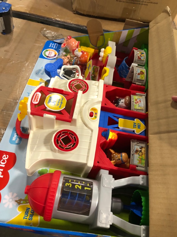 Photo 1 of Fisher-Price Little People Toddler Learning Toy Caring For Animals Farm Interactive Playset With Smart Stages For Ages 1+ Years Standard