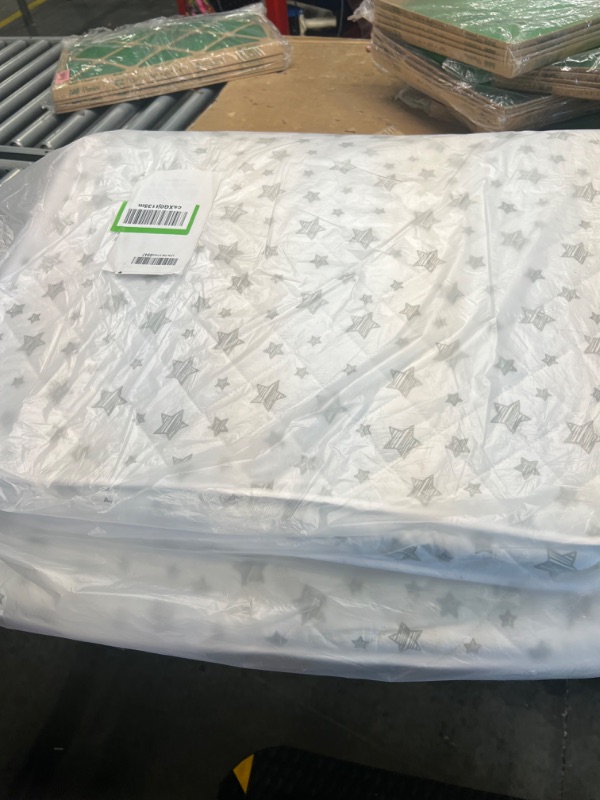 Photo 2 of Crib Mattress Topper, Memory Foam Crib and Toddler Bed Mattress Topper with Removable Cover, 52" x 27" x 2"