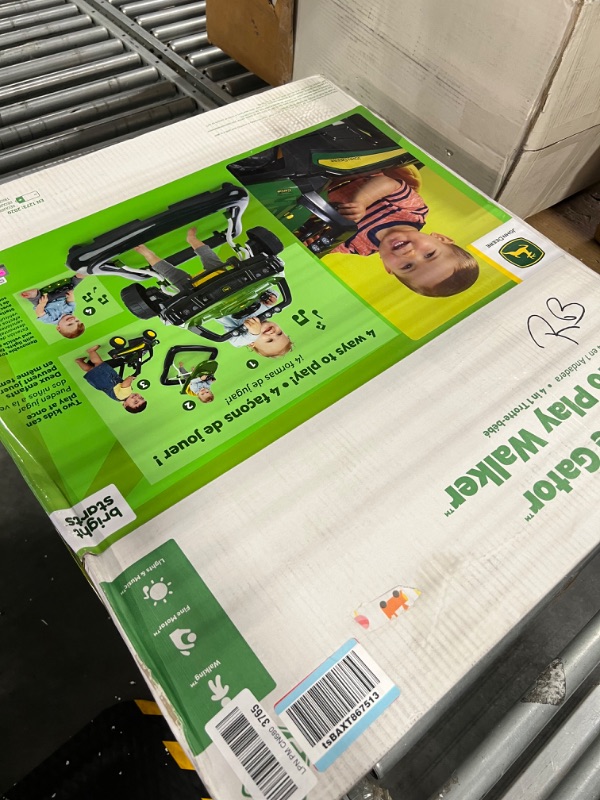 Photo 2 of Bright Starts John Deere Gator Ways to Play 4-in-1 Baby Activity Push Walker, Green, Age 6 Months+