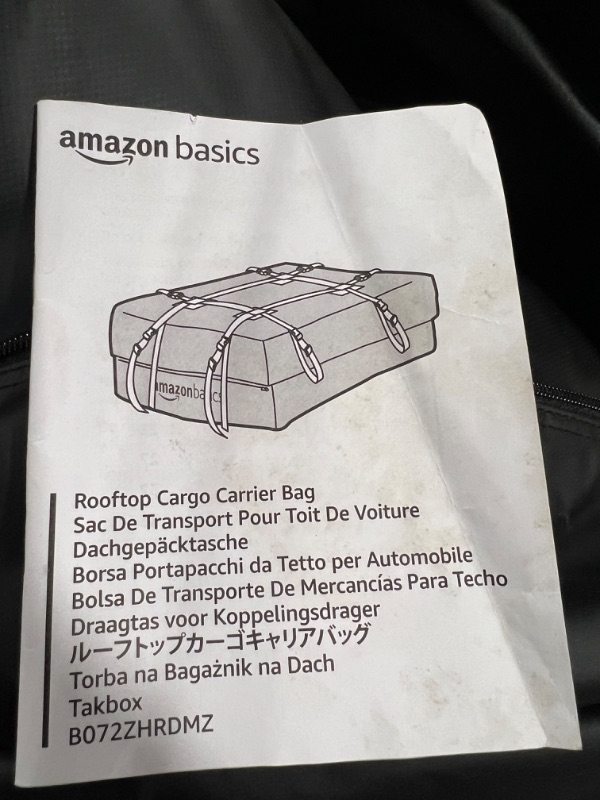 Photo 3 of Amazon Basics Rooftop Cargo Carrier Bag