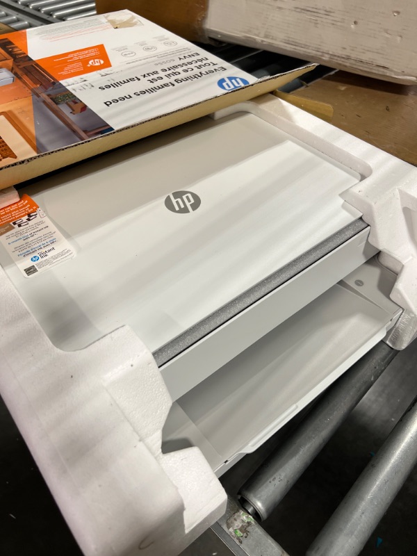 Photo 1 of HP ENVY 6055e Wireless Color Inkjet Printer, Print, scan, copy, Easy setup, Mobile printing, Best for home, Instant Ink with HP+,white 