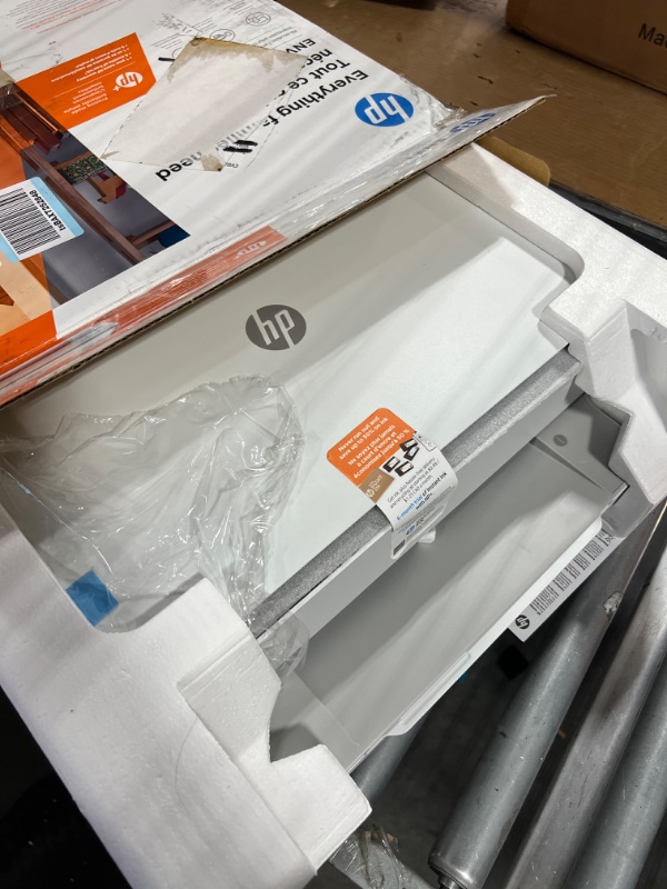 Photo 4 of HP ENVY 6055e Wireless Color Inkjet Printer, Print, scan, copy, Easy setup, Mobile printing, Best for home, Instant Ink with HP+,white New