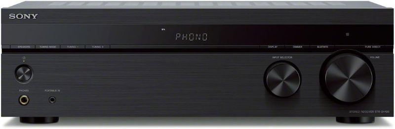 Photo 1 of Sony STRDH190 2-ch Home Stereo Receiver with Phono Inputs & Bluetooth Black
***POWER CHORD NOT INCLUDED***