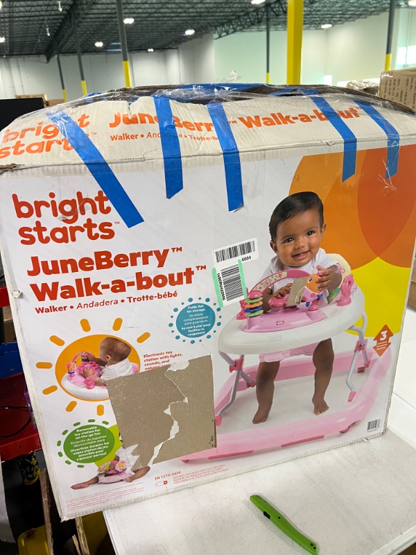 Photo 2 of Bright Starts Walk-A-Bout Walker, Juneberry Delight Juneberry Delight