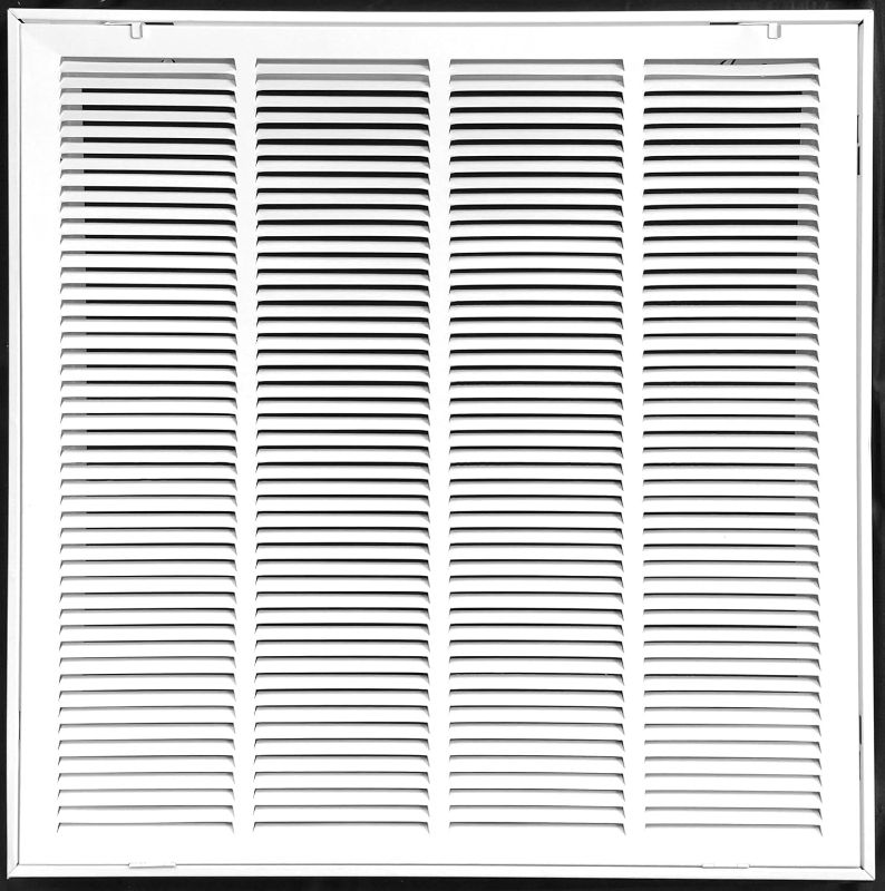 Photo 1 of 20" X 10 Steel Return Air Filter Grille for 1" Filter - Removable Frame - HVAC Duct Cover - Flat Stamped Face - White [Outer Dimensions: 22.5 X 11.75]
