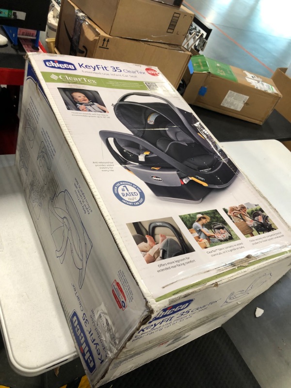 Photo 1 of Chicco KeyFit 35 ClearTex Infant Car Seat - Shadow | Black With ClearTex® No Chemicals Shadow/Black