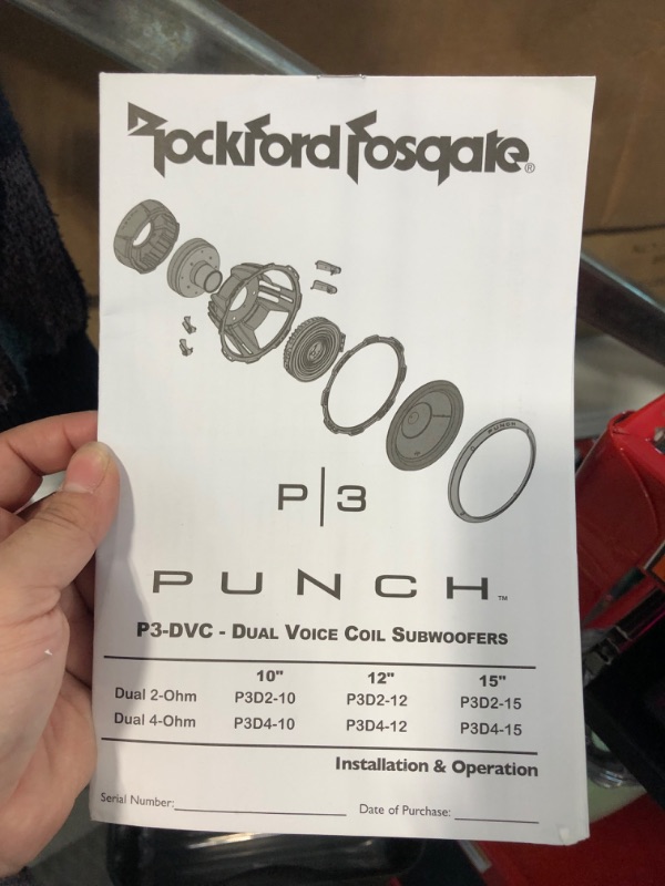 Photo 4 of Rockford Fosgate 10" Punch P3 4-Ohm Car Subwoofer at ABT P3D4-10