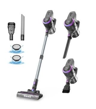 Photo 1 of INSE Cordless Vacuum Cleaner 6 in 1 Powerful Stick Handdeld Vacuum with 2200mAh Rechargeable Battery 20Kpa Vacuum Cleaner 45min Runtime Lightweight Co