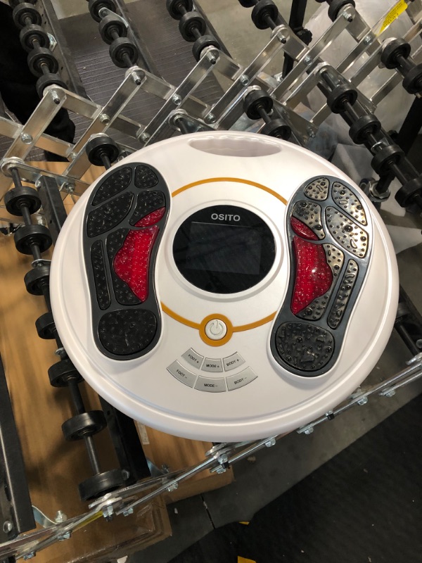 Photo 1 of Foot Circulation Stimulator - FSA or HSA Eligible -EMS Foot Stimulator Massager for Plantar Fascitis Neuropathy Pain Relief - Reduce Legs Soreness and Swelling and Improve Circulation foot stimulator device (White)