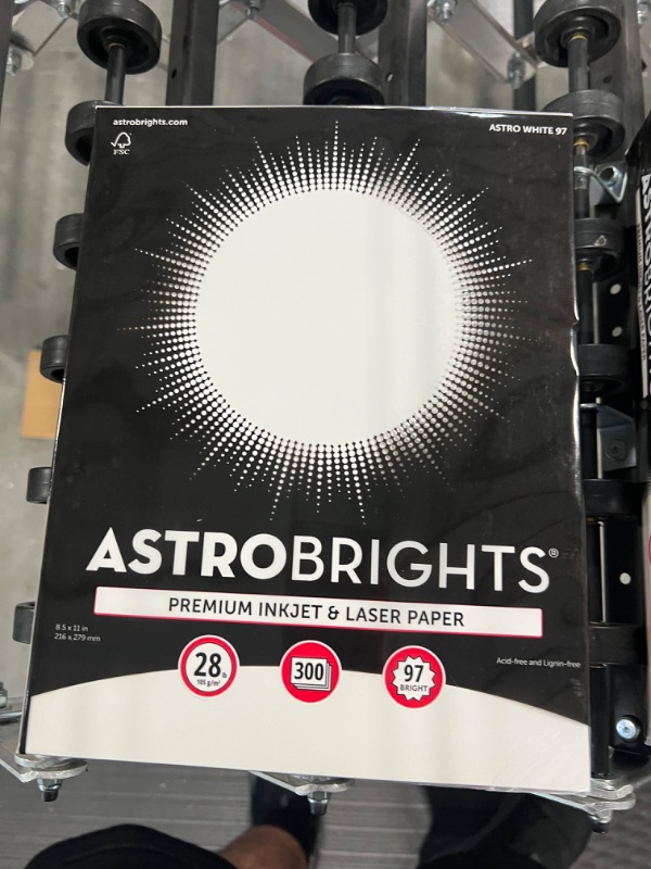 Photo 2 of Astrobrights® Printer & Copy Paper, 8.5" x 11", 28lb/105gsm, 97 Brightness,white 300 sheets 