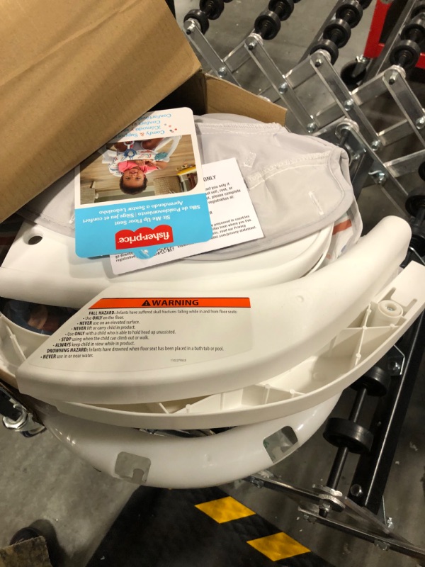 Photo 1 of Fisher-Price Portable Baby Chair Sit-Me-Up Floor Seat With Developmental Toys & Machine Washable Seat Pad, Pacific Pebble