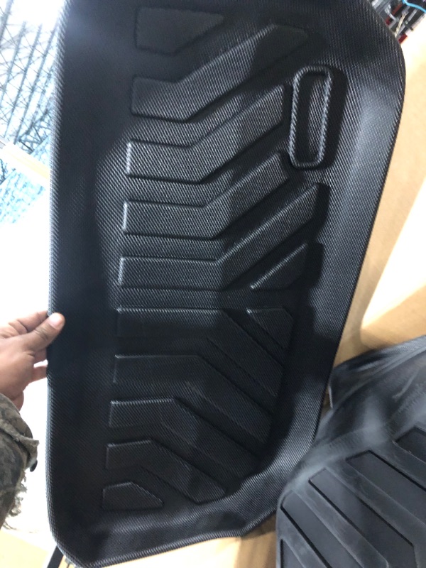 Photo 3 of (6 Pack) Tesla Model Y Floor Mats 2023 2022 2021 2020 3D Full Cover Front Rear Trunk Mats Custom Fits Floor Liners for Tesla Model Y Accessories All-Weather Protect Rear Cargo Liner Mats Model Y ?6 Pack?Floor+Cargo+Trunk Mats