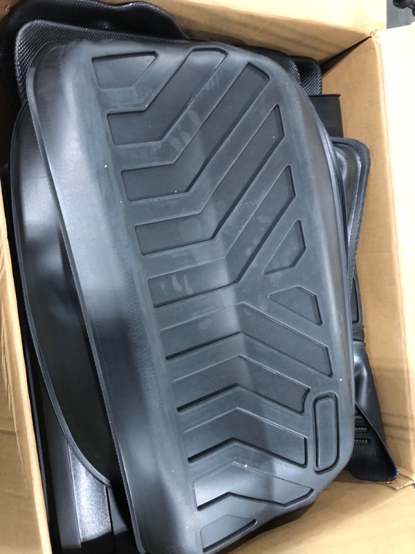 Photo 5 of (6 Pack) Tesla Model Y Floor Mats 2023 2022 2021 2020 3D Full Cover Front Rear Trunk Mats Custom Fits Floor Liners for Tesla Model Y Accessories All-Weather Protect Rear Cargo Liner Mats Model Y ?6 Pack?Floor+Cargo+Trunk Mats