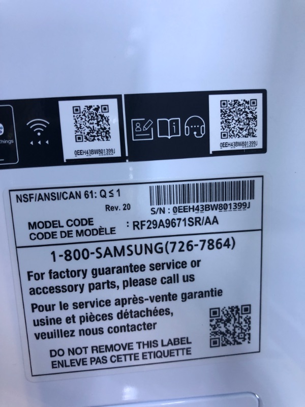 Photo 7 of Samsung 29-cu ft 4-Door Smart French Door Refrigerator with Dual Ice Maker and Door within Door (Fingerprint Resistant Stainless Steel) ENERGY STAR
