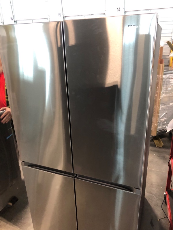 Photo 5 of Samsung 29-cu ft 4-Door Smart French Door Refrigerator with Dual Ice Maker and Door within Door (Fingerprint Resistant Stainless Steel) ENERGY STAR
