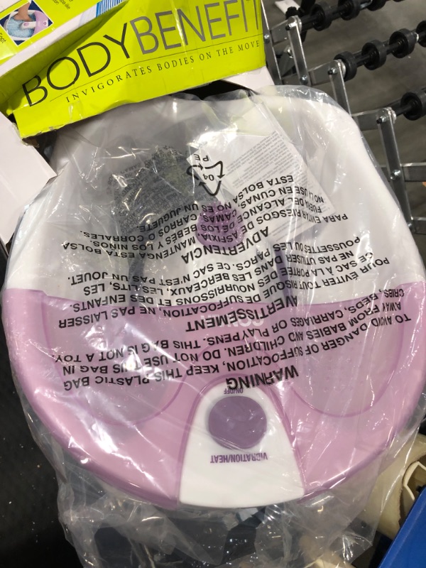Photo 1 of Conair Soothing Pedicure Foot Spa Bath with Soothing Vibration Massage, Deep Basin Relaxing Foot Massager with Jets, Pink/White Lavender