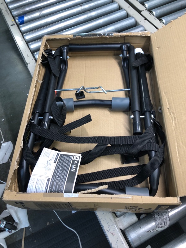 Photo 1 of Allen Sports Deluxe 2-Bike Trunk Mount Rack and Allen Sports Tension Bar Bicycle Cross-Bar Adaptor Bundle 2-Bike Bike Rack + Adaptor Bar