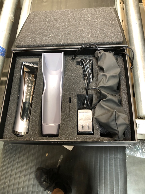 Photo 1 of Hair Clippers for Men Professional Hair Cutting Machine with 250 Minutes Runtime & LCD Display, Cordless & Quiet Hair Trimmers for Barbers and Stylists with 8 Guides & 5 Speeds, OPOVE Clippers