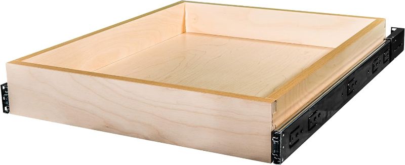 Photo 1 of | Pull Out Tray | Side Mount | Baltic Birch Drawer for Kitchen Cabinets | Slide Out Shelves | Roll Out Cabinet Organizer, 20 x22 IN 