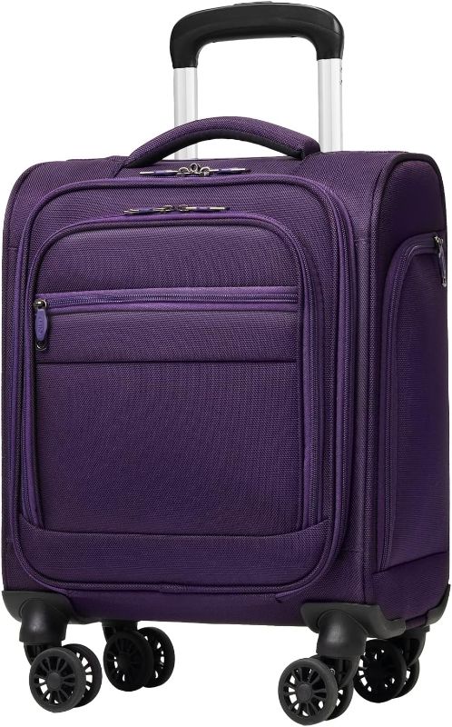 Photo 1 of 
Coolife Underseat Carry On Luggage Suitcase Softside Lightweight Rolling Travel Bag Spinner Suitcase Compact Upright 4 Dual Wheel Bag