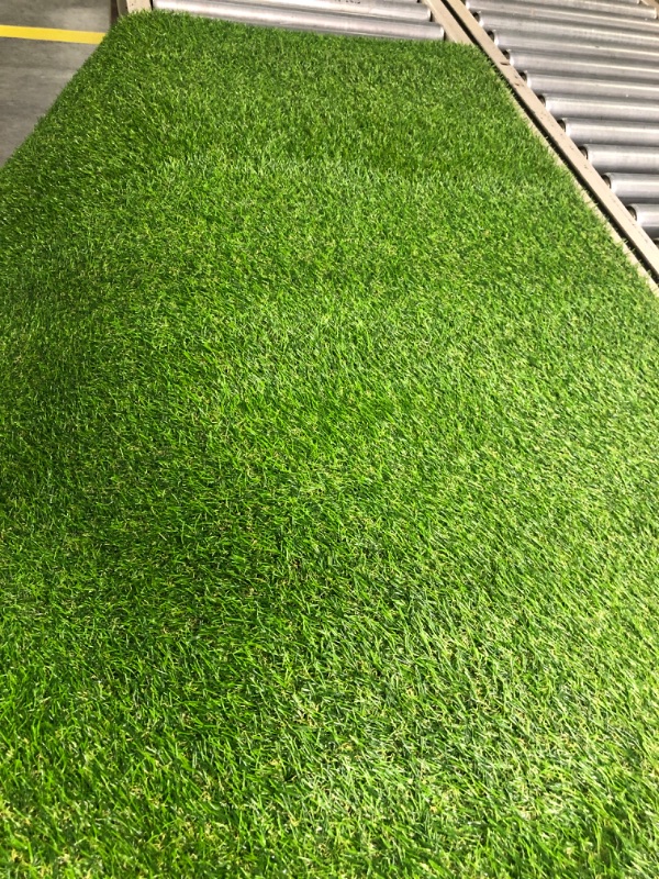 Photo 3 of  36 X 60 Inches Artificial Turf Grass Indoor/Outdoor, Faux Grass Decor, Grass Pad Mat for Pet Dogs, Potty Training with Drainage, Realistic Fake Grass Rugs for Garden, Lawn, Patio, Balcony
