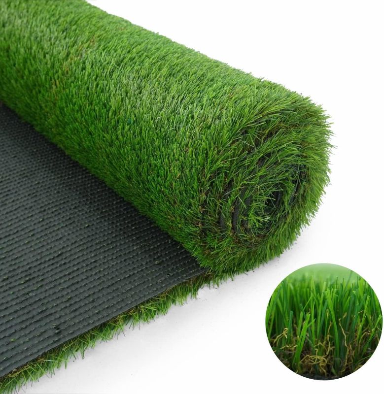Photo 1 of  36 X 60 Inches Artificial Turf Grass Indoor/Outdoor, Faux Grass Decor, Grass Pad Mat for Pet Dogs, Potty Training with Drainage, Realistic Fake Grass Rugs for Garden, Lawn, Patio, Balcony