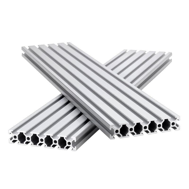Photo 1 of  T Slot Aluminum Extrusion for 3D Printer Parts and CNC DIY Silver 700mmX2