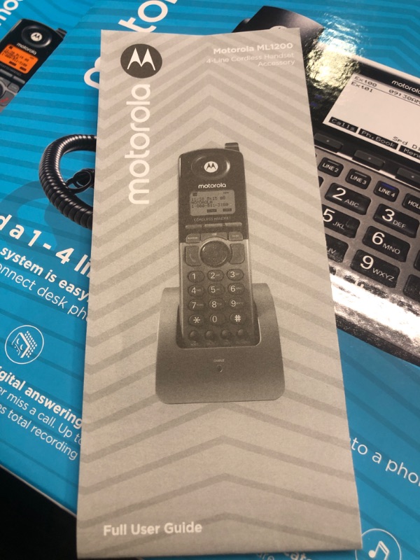 Photo 3 of Motorola ML1002H ML1002H Desk Phone Base Station with Digital Receptionist and Digital Answering System