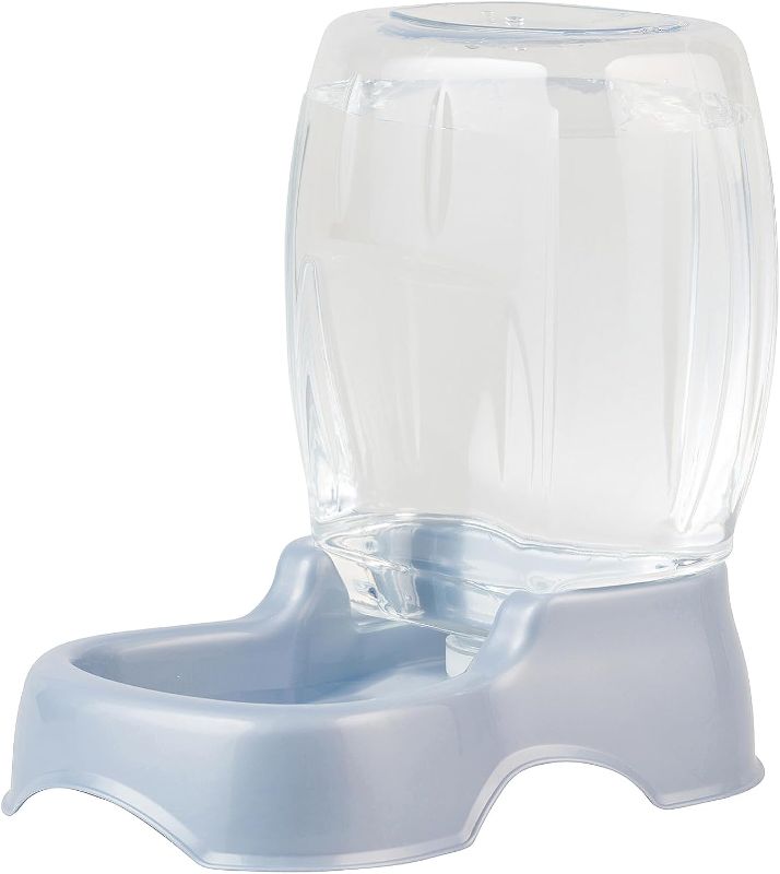 Photo 1 of  Petmate Replendish Gravity Waterer With Microban for Cats and Dogs, 3 Gallon, Pearl Ash Blue, 24406, Made in USA