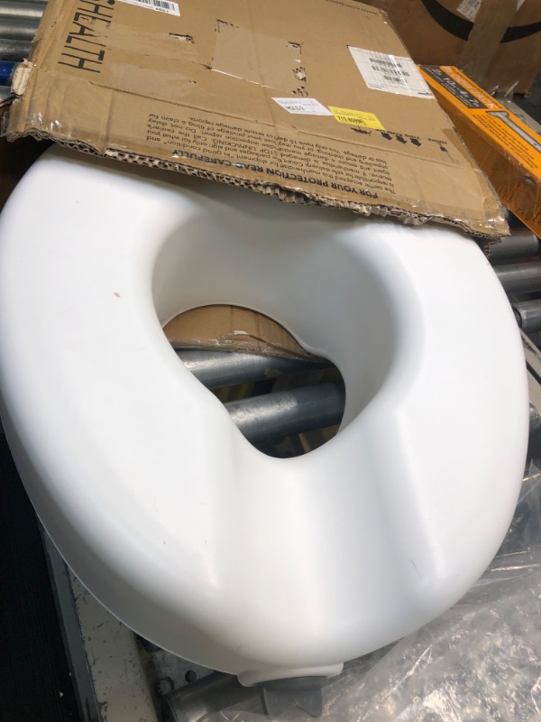 Photo 3 of ProBasics Raised Toilet Seat For Seniors With Safety Lock, Round or Elongated Toilets, Secure Locking Mechanism, 4.5" Height, Hygienic Cutout, Easy Assembly, Universal Fit, 350lbs