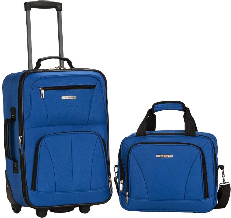 Photo 1 of 
Rockland Fashion Softside Upright Luggage Set,Expandable, Blue, 2-Piece (14/19)