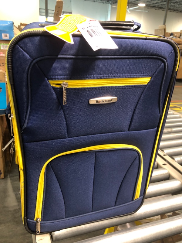 Photo 2 of 
Rockland Fashion Softside Upright Luggage Set,Expandable, Blue, 2-Piece (14/19)