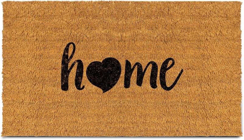 Photo 1 of 
PLUS Haven Coco Coir Home Entrance Door Mat Home Sweet Home Welcome Mat - Heavy Duty Doormat for Outdoor & Indoor Use (Home)