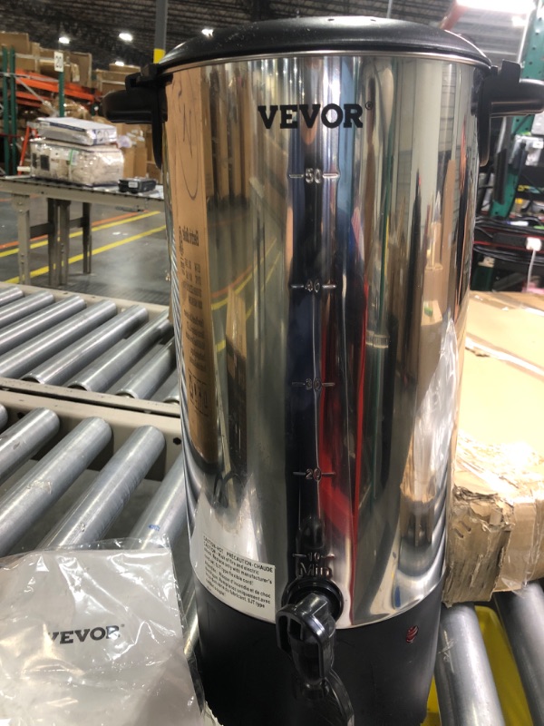 Photo 3 of 
 VEVOR Gourmet CCM040 Stainless Steel Coffee/TEA Urn Removable Filter For Easy Cleanup, Two Way Dispenser with Cool-Touch Handles Electric Coffee Maker...,product is Vevor brand