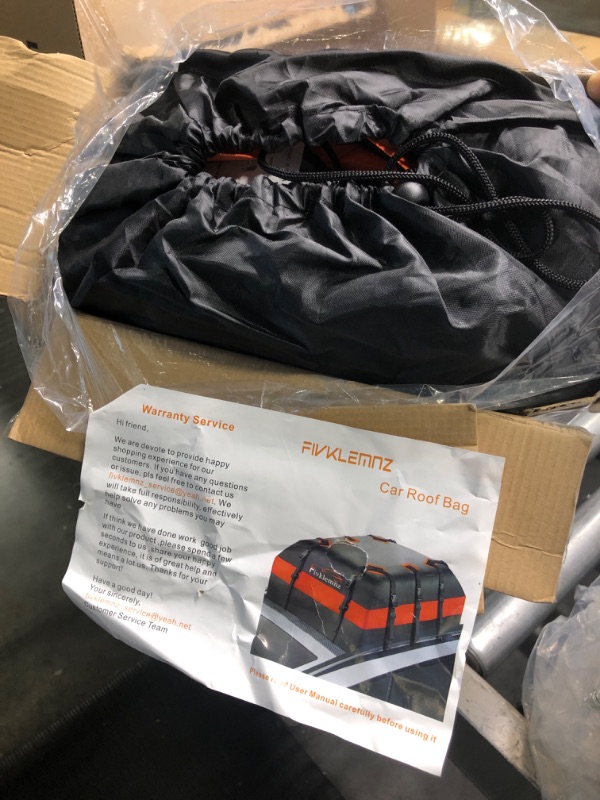 Photo 1 of FIVKLEMNZ 21 Cubic Car Roof Bag Cargo Carrier
