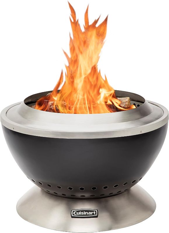 Photo 1 of 
Cuisinart COH-800 Cleanburn Smokeless 24" Fire Pit with Wind Guard, Easy Clean Ash Tray and Locking Base