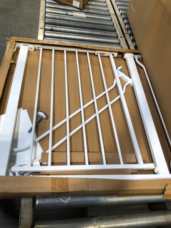 Photo 3 of BalanceFrom Easy Walk-Thru Safety Gate for Doorways and Stairways with Auto-Close/Hold-Open Features, Multiple Sizes 30-inch Tall, No Caps Fits 29.1 - 38.5" Wide