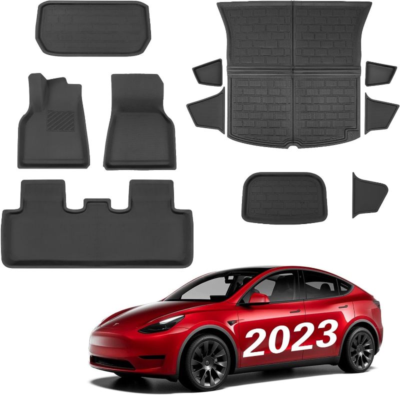 Photo 1 of BASENOR 11PCS Tesla Model Y Floor Mats 3D Full Set Liners All-Weather Anti-Slip Waterproof Frunk & Trunk Mat Accessories Compatible with 5 seat Model Y
***Missing 3 of the smaller pieces***