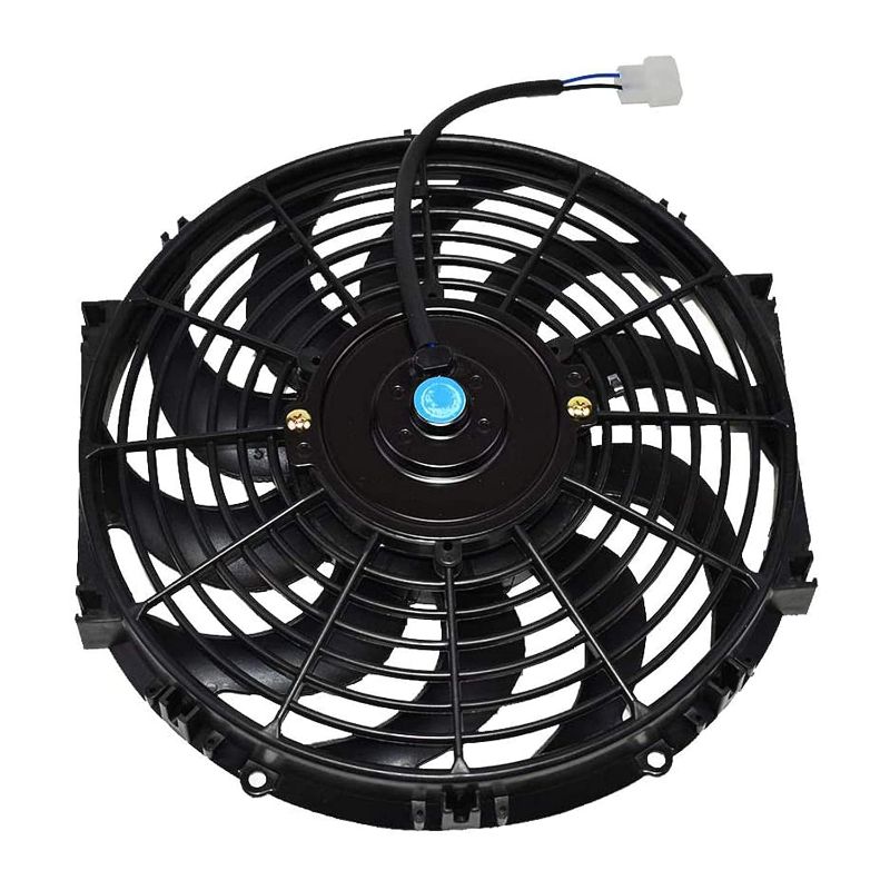 Photo 1 of  maxon Performance - 170071 17" Radiator Electric Cooling Fan Car Transmission - Cooler Heavy Duty 10 Curved - Blades 12V 1400 CFM Reversible Push or...