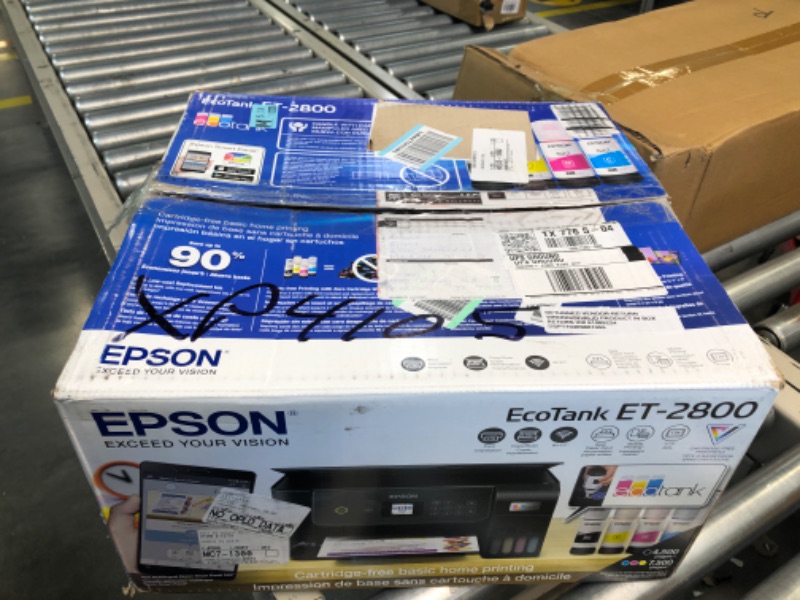Photo 1 of   Epson EcoTank ET-2400 Wireless Color All-in-One Cartridge-Free Supertank Printer with Scan and Copy – Easy, Everyday Home Printing, Black
